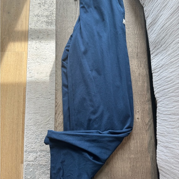 Vuori Halo Essential Wide Leg Pant Small Short Blue Coastal Heather - Picture 4 of 8